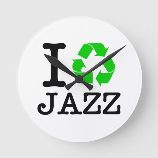 Ik Recyclen Jazz Ronde Klok (Voorkant)