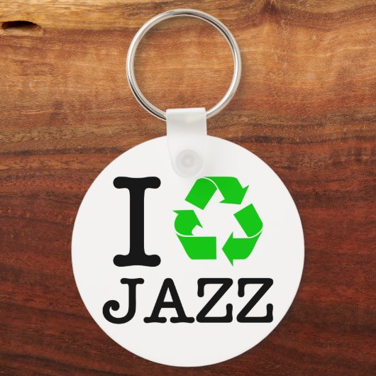 Ik Recyclen Jazz Sleutelhanger (Voorkant)
