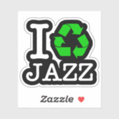 Ik Recyclen Jazz Sticker (Vel)