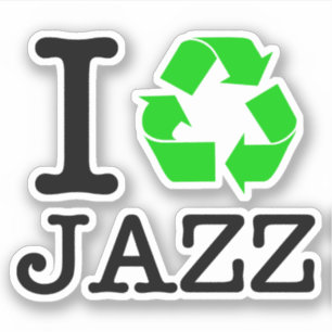 Ik Recyclen Jazz Sticker