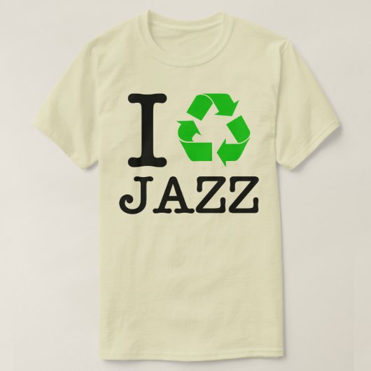 Ik Recyclen Jazz T-shirt (Design voorkant)