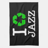 Ik Recyclen Jazz Theedoek (Verticaal)