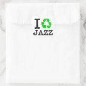 Ik Recyclen Jazz Vierkante Sticker (Tas)