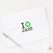 Ik Recyclen Jazz Vierkante Sticker (Envelop)