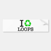 Ik Recyclen Loops Bumpersticker (Voorkant)