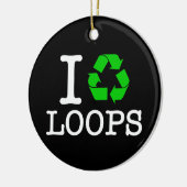 Ik Recyclen Loops Keramisch Ornament (Links)