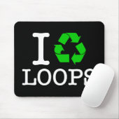Ik Recyclen Loops Muismat (Met muis)
