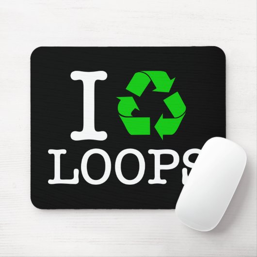 Ik Recyclen Loops Muismat (Met muis)