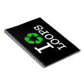Ik Recyclen Loops Notitieboek (Rechterzijde)