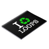 Ik Recyclen Loops Notitieboek (Linkerzijde)