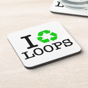 Ik Recyclen Loops Onderzetter