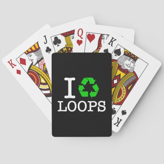 Ik Recyclen Loops Pokerkaarten (Achterkant)