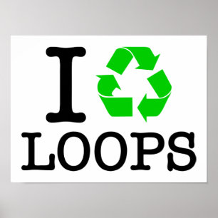 Ik Recyclen Loops Poster