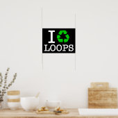 Ik Recyclen Loops Poster (Keuken)
