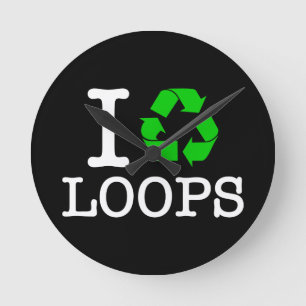 Ik Recyclen Loops Ronde Klok
