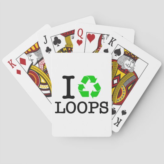 Ik Recyclen Loops Speelkaarten (Achterkant)