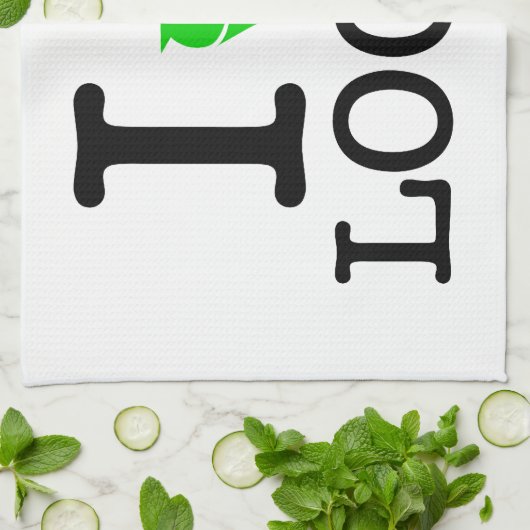 Ik Recyclen Loops Theedoek (Gevouwen)