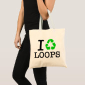 Ik Recyclen Loops Tote Bag (Voorkant (product))