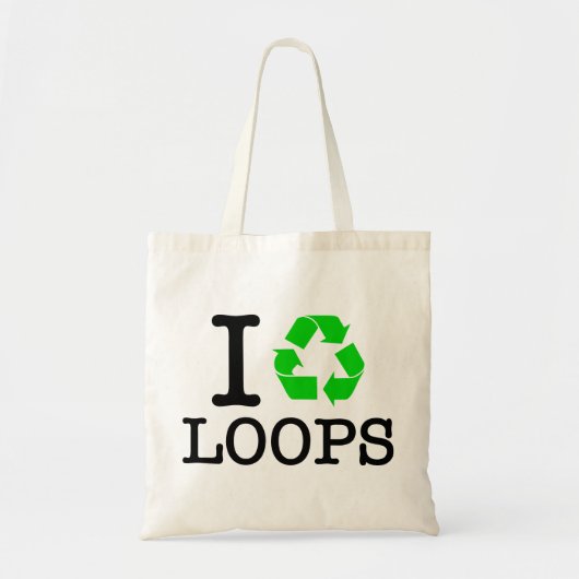Ik Recyclen Loops Tote Bag (Voorkant)