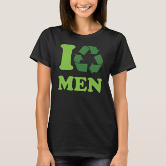 Ik recyclen mannen t-shirt
