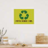 Ik Recyclen omdat ik Poster geef (Keuken)