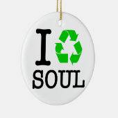 Ik Recyclen Soul Keramisch Ornament (Rechts)