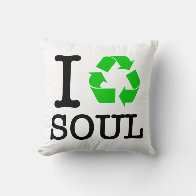 Ik Recyclen Soul Kussen (Voorkant)