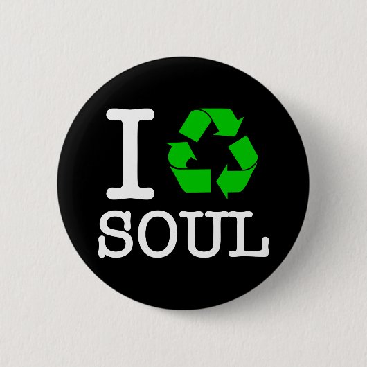 Ik Recyclen Soul Ronde Button 5,7 Cm (Voorkant)