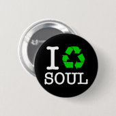 Ik Recyclen Soul Ronde Button 5,7 Cm (Voorkant /achterkant)