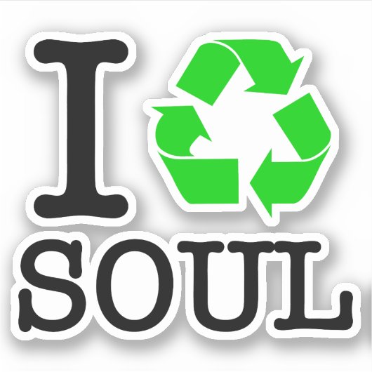 Ik Recyclen Soul Sticker (Voorkant)