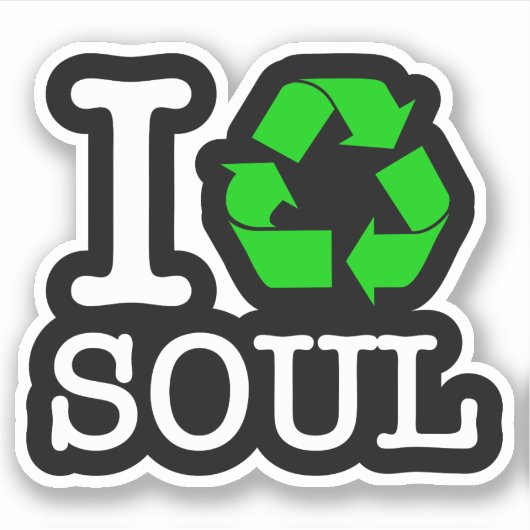 Ik Recyclen Soul Sticker (Voorkant)