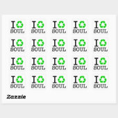 Ik Recyclen Soul Vierkante Sticker (Vel)