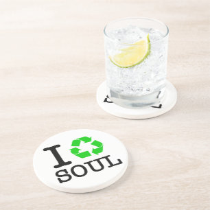 Ik Recyclen Soul Zandsteen Onderzetter