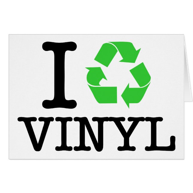 Ik Recyclen vinyl (Voorkant Horizontaal)