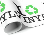 Ik Recyclen vinyl Cadeaupapier (Rol Hoek)