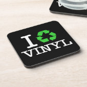 Ik Recyclen vinyl Drankjes Onderzetter (Linkerzijde)