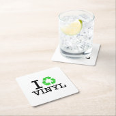 Ik Recyclen vinyl Kartonnen Onderzetters (Insitu)