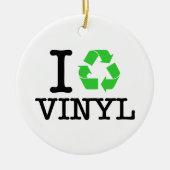 Ik Recyclen vinyl Keramisch Ornament (Voorkant)