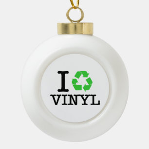 Ik Recyclen vinyl Keramische Bal Ornament
