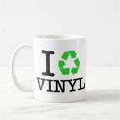 Ik Recyclen vinyl Koffiemok (Links)