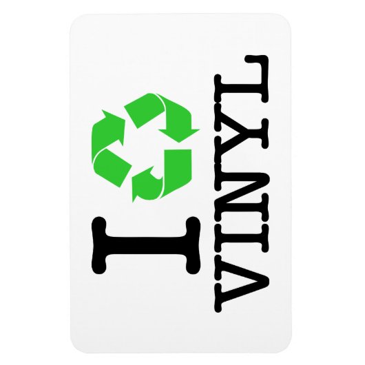 Ik Recyclen vinyl Magneet (Verticaal)