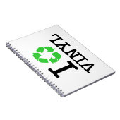 Ik Recyclen vinyl Notitieboek (Rechterzijde)