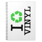 Ik Recyclen vinyl Notitieboek (Voorkant)