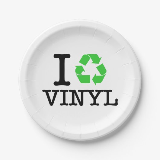 Ik Recyclen vinyl Papieren Bordje (Voorkant)