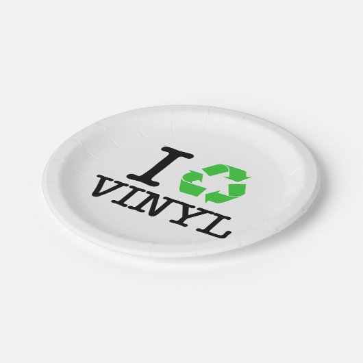 Ik Recyclen vinyl Papieren Bordje (Gekanteld)