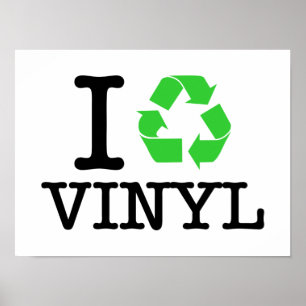 Ik Recyclen vinyl Poster