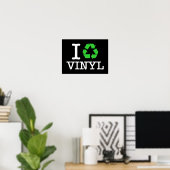 Ik Recyclen vinyl Poster (Thuiskantoor)