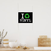 Ik Recyclen vinyl Poster (Keuken)