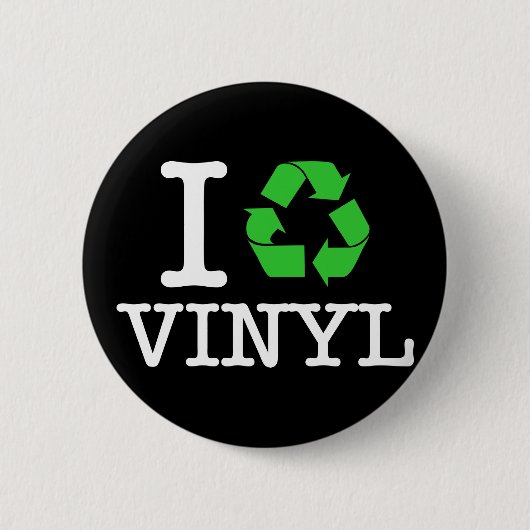 Ik Recyclen vinyl Ronde Button 5,7 Cm (Voorkant)