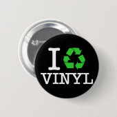 Ik Recyclen vinyl Ronde Button 5,7 Cm (Voorkant /achterkant)